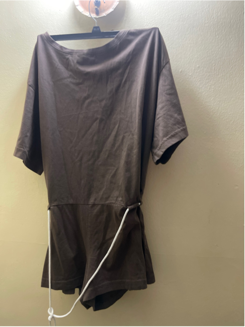 Free People Free-est Brown & White Drawstring Romper XS Bundle NWOT - Picture 9 of 10